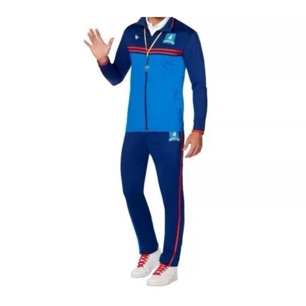 Ted Lasso AFC Richmond Blue Track Suit Large Official Tracksuit Pants & Jacket